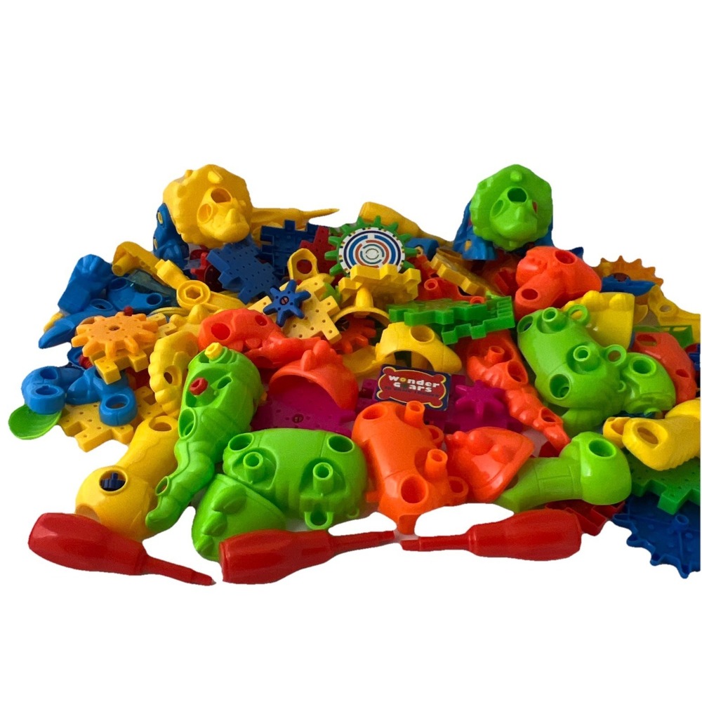 Wonder Gears STEM Building Toy Lot Dinosaurs Gears Parts Replacement 3D